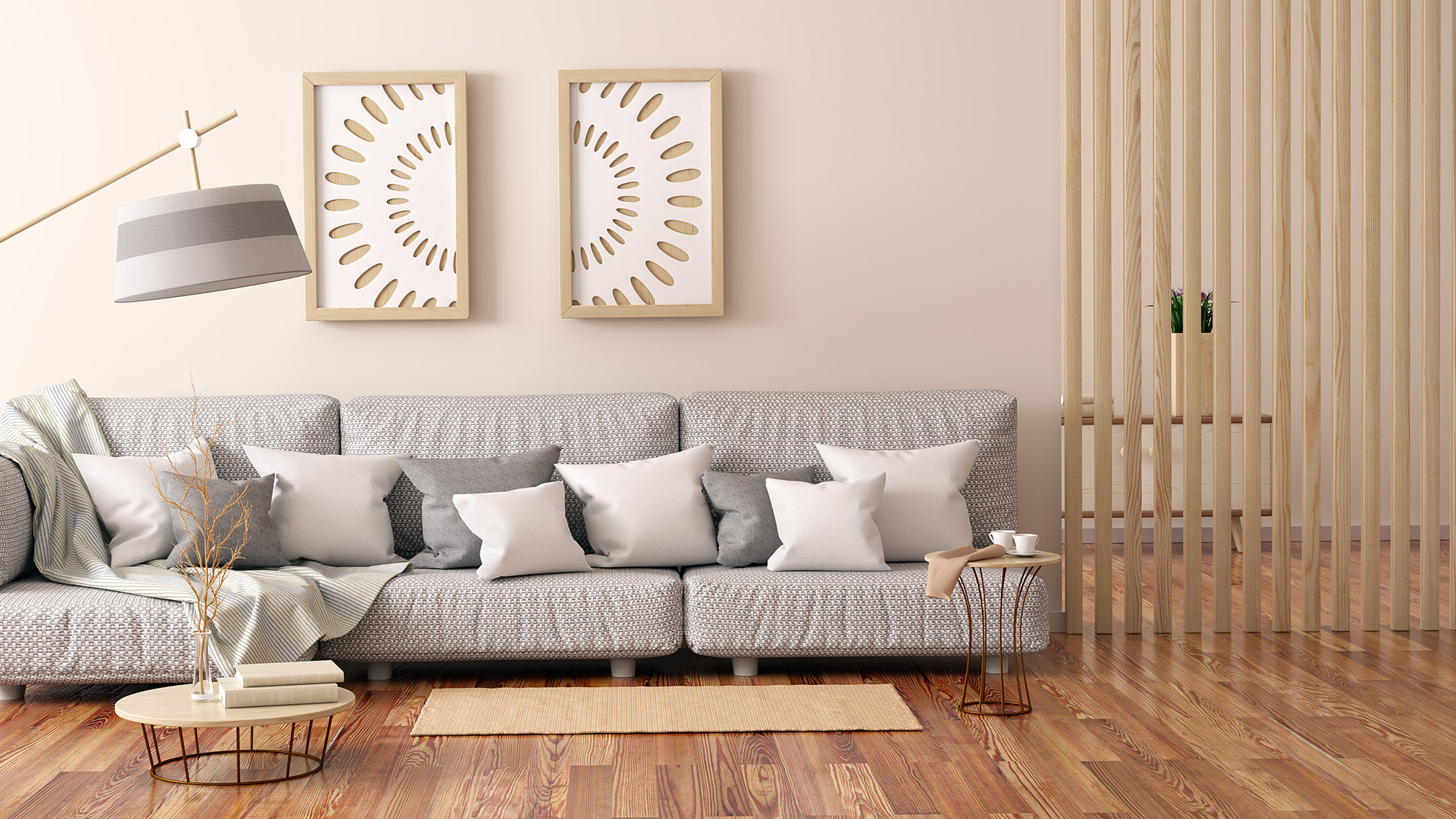 panneau claire voie interieur en rotin